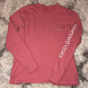 pink vineyard vines long sleeve